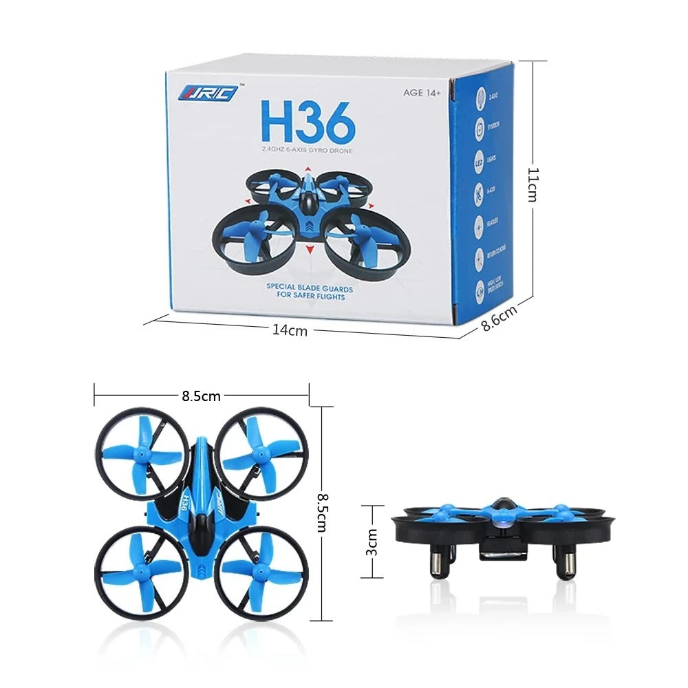 Mini RC Drone – 6-Axis Headless Quadcopter with 360° Flip & Remote Control for Kids