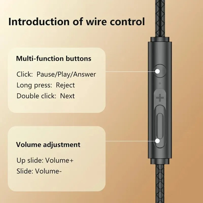 Jack Wired Gaming Headset HiFi Surround Sound with Mic