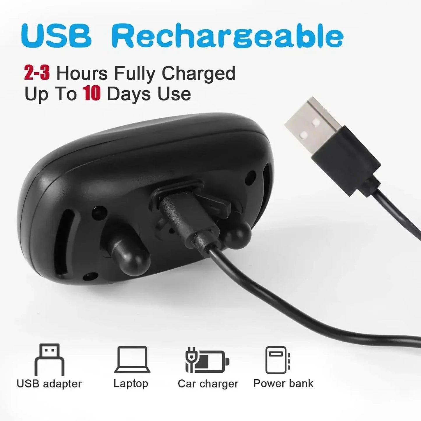 Pet Dog Anti-Barking Device USB Rechargeable Training Collar (harmless)