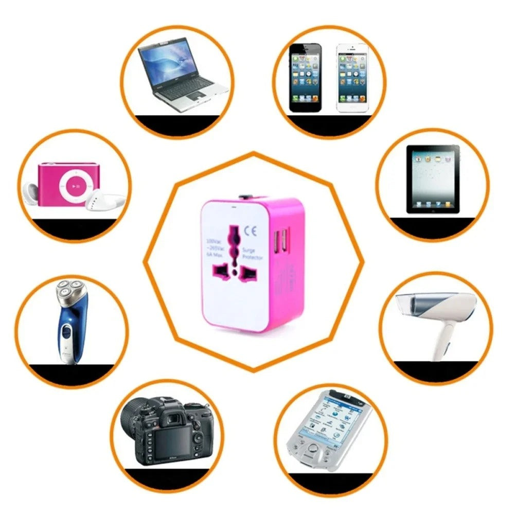 Melery Universal Travel Adapter All-in-One Wall Plug