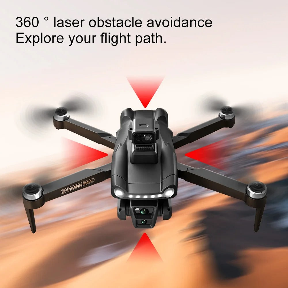 Dual Camera Foldable Drone – 1080P WiFi FPV Quadcopter with Brushless Motors & Wide-Angle HD Lens