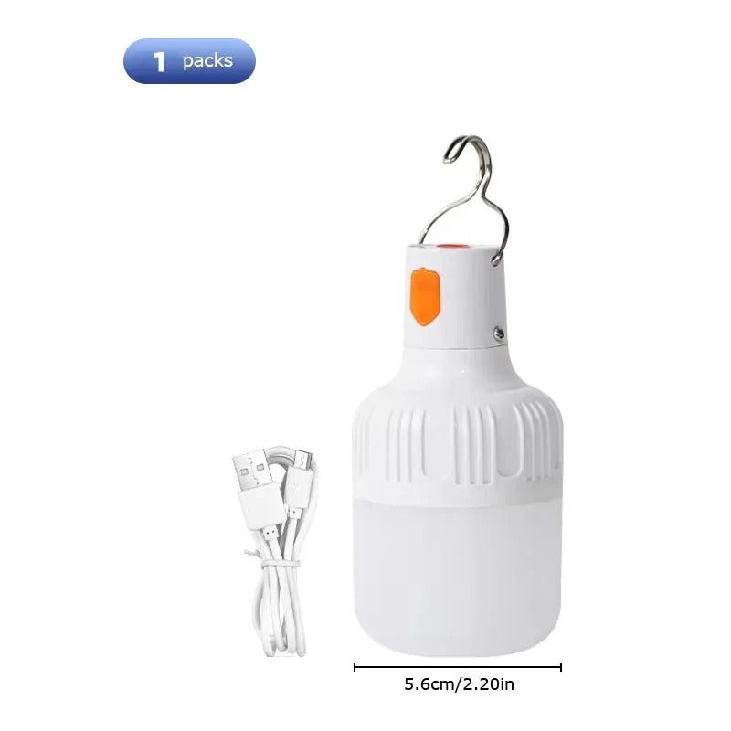 USB Rechargeable LED Camping Light – Super Bright Portable Bulb