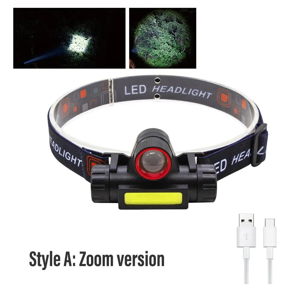 Rechargeable Fishing LED Headlamp – Work Light for Camping