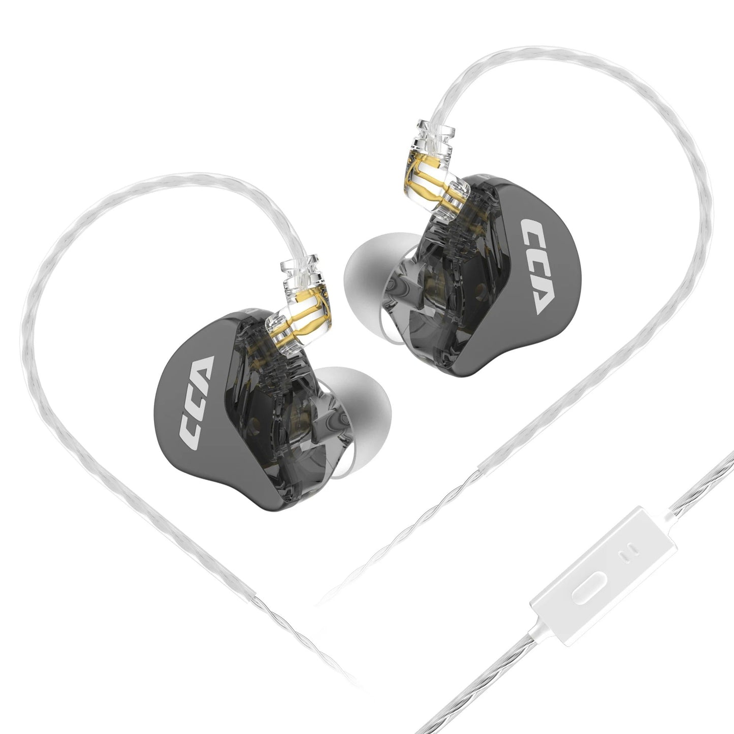 CCA CRA In-Ear Monitor Headphones – Wired IEM Earphones with Ultra-Thin Diaphragm & Deep Bass Sound