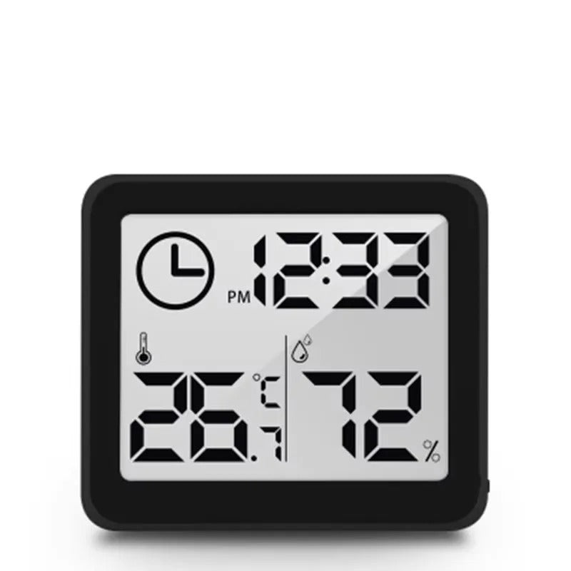 Digital Desk & Wall Clock with Temperature & Humidity Display