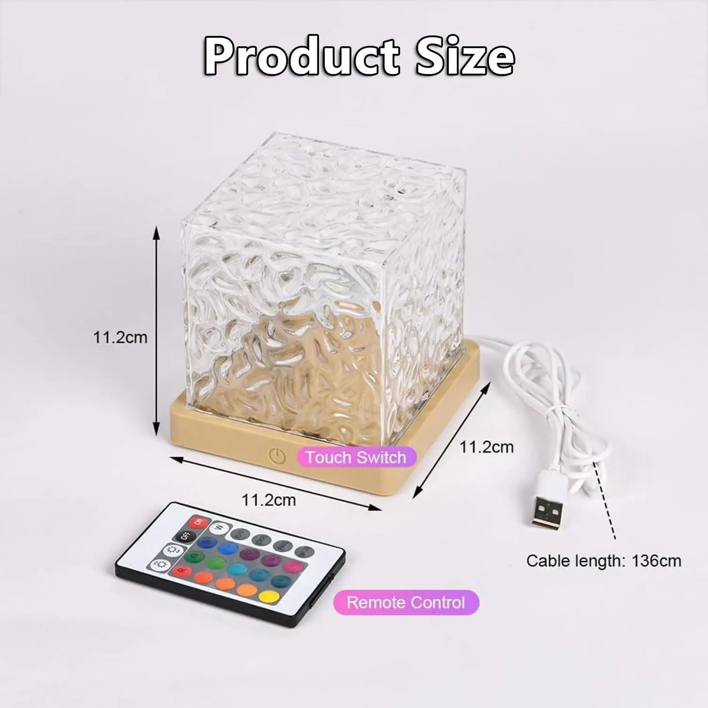 Ocean Wave Projector Light 16 Colors Aurora Glow Lamp