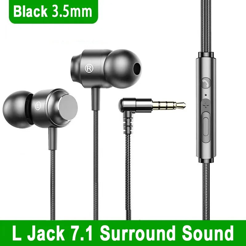 Jack Wired Gaming Headset HiFi Surround Sound with Mic
