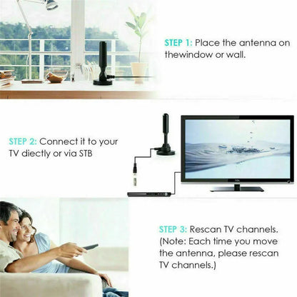 ClearView Portable HD TV Antenna – Indoor & Outdoor Digital Freeview Reception