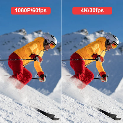 4K Mini Action Camera – Waterproof, EIS, WiFi, Sports & Helmet Mount