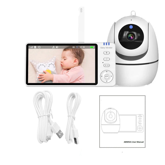 5.0-Inch Video Baby Monitor – Wireless Pan-Tilt Camera