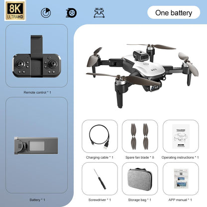 4K & 8K HD Dual Camera Foldable Drone – Pro Aerial Photography with Obstacle Avoidance