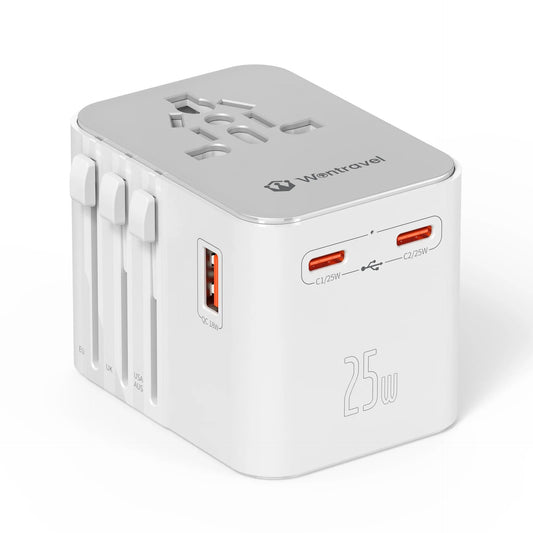 Universal Travel Adapter EU/UK/US/Aus/Asia Plug Compatibility