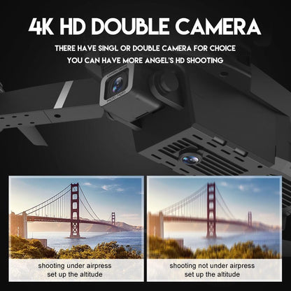 4K Foldable RC Drone with Dual HD Cameras – 1080P Wide Angle, WiFi FPV & Height Hold