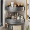 Wall-Mounted Aluminum Bathroom Corner Shelf