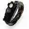 Waterproof Survival Paracord Bracelet with LED Light