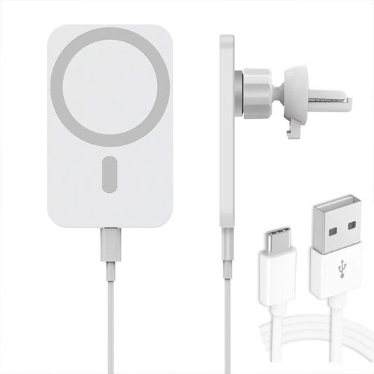 Wireless Magnetic Car Charger – 30W Fast Charging Phone Holder for