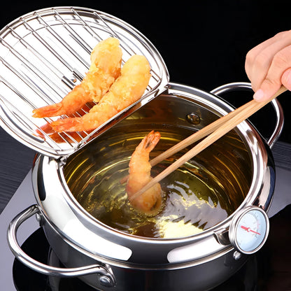Deep Fryer Pot – Heavy-Duty Non-Stick Frying Pot for Crispy, Golden Fried Foods