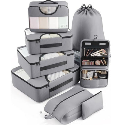 8 Set Packing Cubes for Travel – Durable, Space-Saving Organizers
