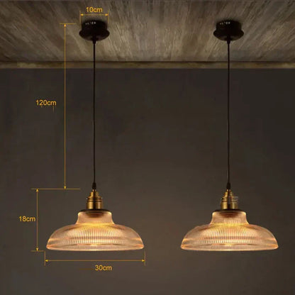 Glass Hanging Lamp Elegant Pendant Light