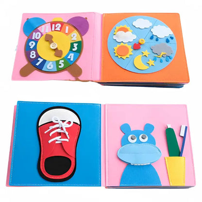 Montessori Learning Book Engaging Educational Workbook for Kids, Interactive Activities for Early Childhood Development