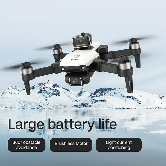 SkyMaster 4K & 8K HD Dual Camera Foldable Drone – Pro Aerial Photography & Obstacle Avoidance