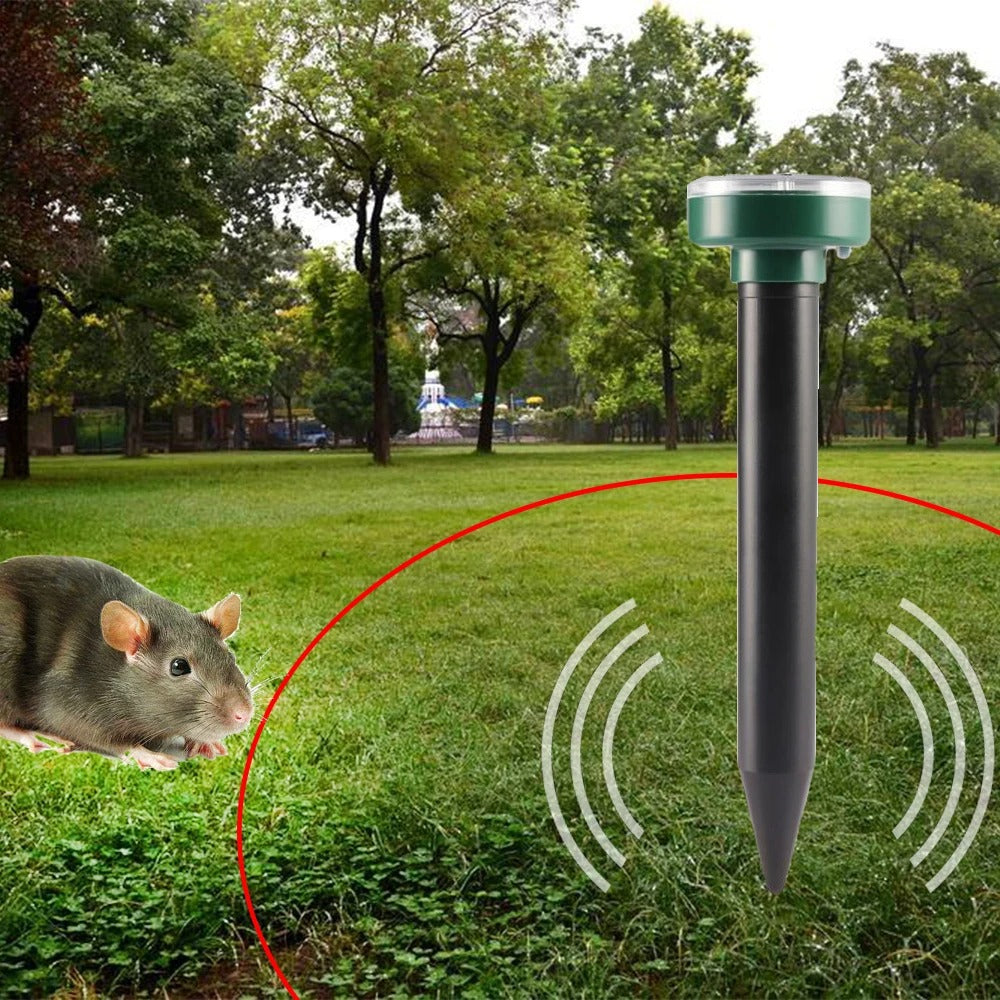 EcoGuard Solar-Powered Ultrasonic Pest Repeller [4-Pack]