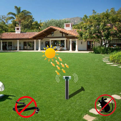 EcoGuard Solar-Powered Ultrasonic Pest Repeller [4-Pack]