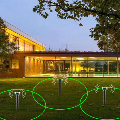EcoGuard Solar-Powered Ultrasonic Pest Repeller [4-Pack]