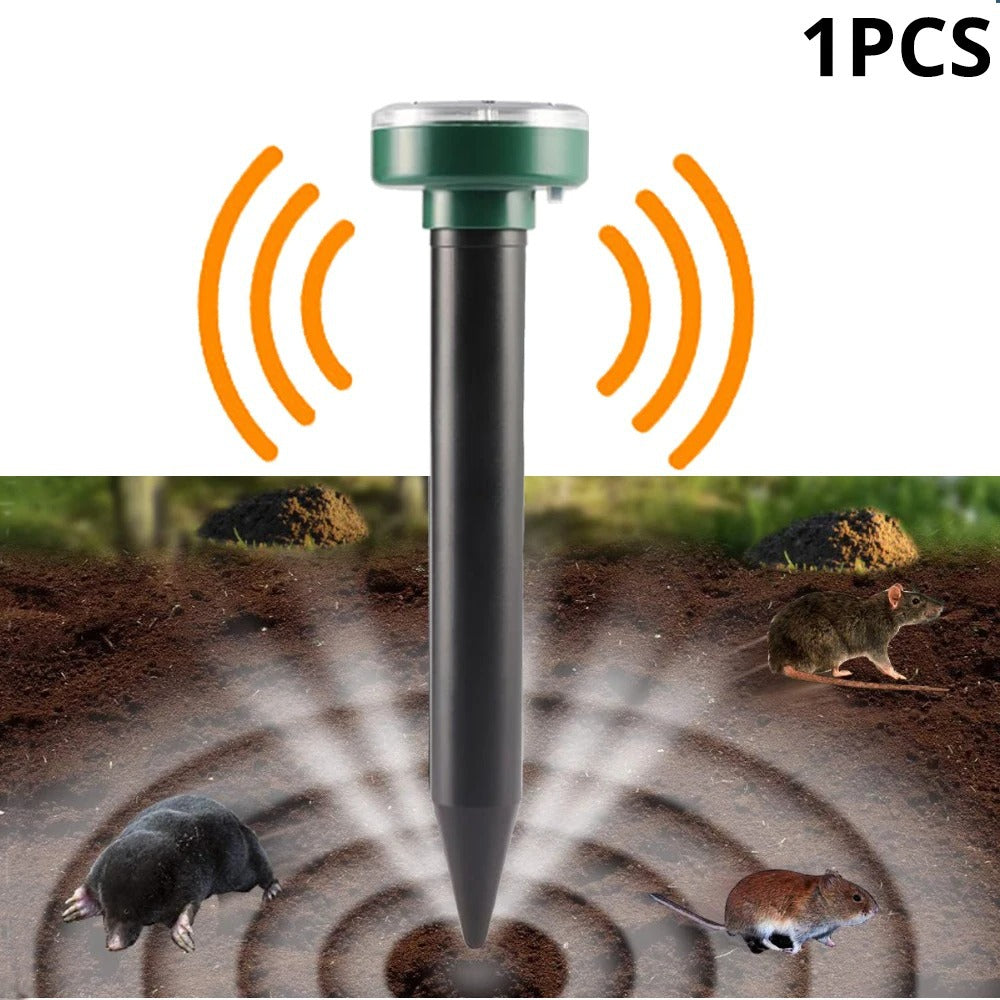 EcoGuard Solar-Powered Ultrasonic Pest Repeller [4-Pack]