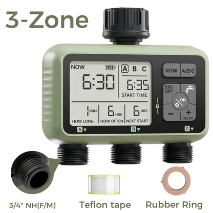 3-Zone Garden Irrigator Water Timer