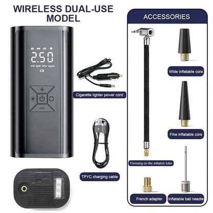 Portable Air Compressor – Fast Tire Inflator & Accurate Pressure Pump