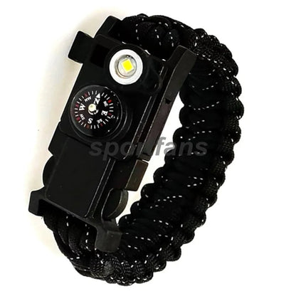 Waterproof Survival Paracord Bracelet with LED Light