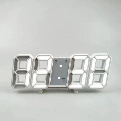 3D LED Alarm Clock with Date & Temperature Display