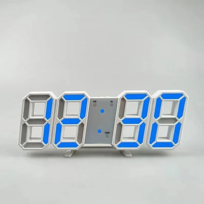 3D LED Alarm Clock with Date & Temperature Display