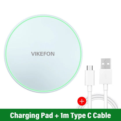 30W Wireless Charger Pad – Fast Induction Charging Dock