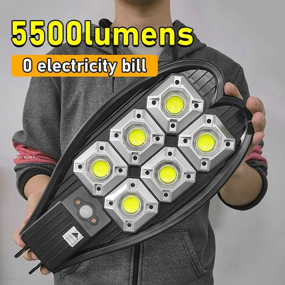 Newest Powerful Solar Lights Outdoor – Motion Sensor, Waterproof Solar