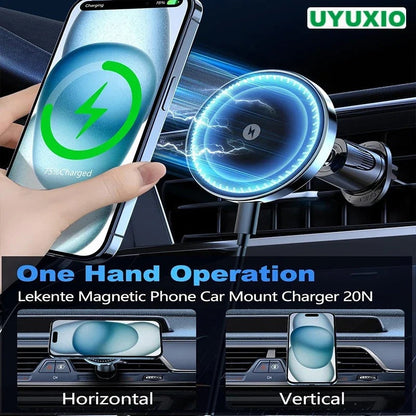 Magnetic Wireless Phone Car Charger