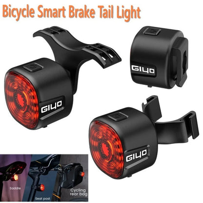 Smart Bicycle Brake Tail Light – USB Rechargeable