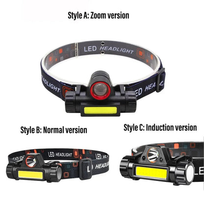 Rechargeable Fishing LED Headlamp – Work Light for Camping