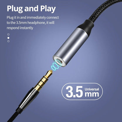 USB Type-C to 3.5mm Aux Adapter - Type-C to 3.5mm Audio Cable Converter