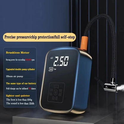 Wireless & Wired Car Tire Inflator – Electric Air Compressor
