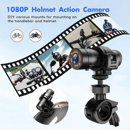 Mini Sport DV 1080P Action Camera – Waterproof Helmet Cam with Flashlight
