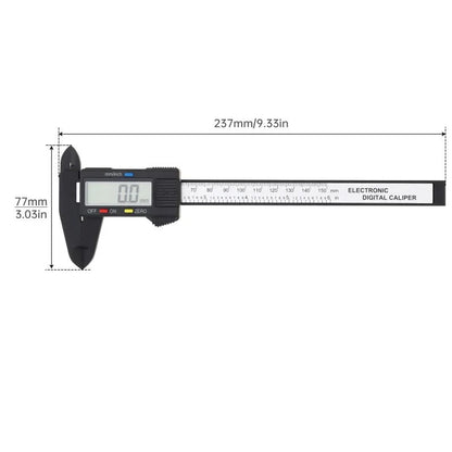 150mm Electronic Digital Caliber LCD Display Vernier Micrometer Gauge with Storage Box