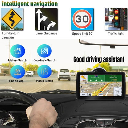 7-Inch GPS Navigation System – Car & Truck SAT NAV with Free 2024 Europe Maps