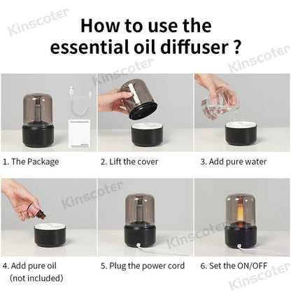 Portable Mini USB Aroma Diffuser & Air Humidifier