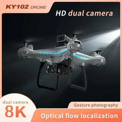 8K Drone – Dual-Camera RC Quadcopter with Obstacle Avoidance & Optical Flow