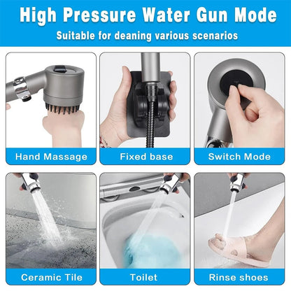 4-Mode Massage Shower Head High Pressure Shower with Built-In Filter