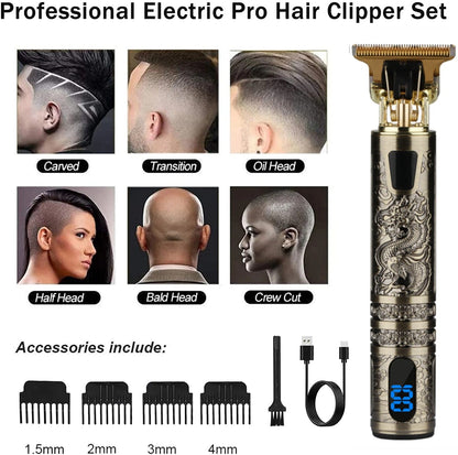 Electric Hair Trimmer – Precision Carving Clipper for Men’s Beard & Hair Grooming