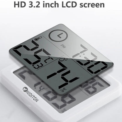 Digital Desk & Wall Clock with Temperature & Humidity Display