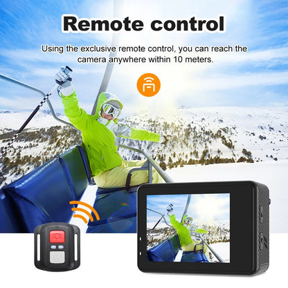 5K Waterproof Action Camera with 4K60FPS, Touch Screen & Wi-Fi